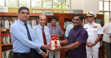 Donation of Prof. Wimal Dissanayaka’s personal book collection to the kelaniya university library