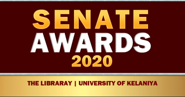 Senior Assistant Librarian, Dr. W.M.T.D. Ranasinghe and Senior Assistant Librarian, Dr. M.I.G.S. Sampath  of the Library, University of Kelaniya received the Senate Awards.